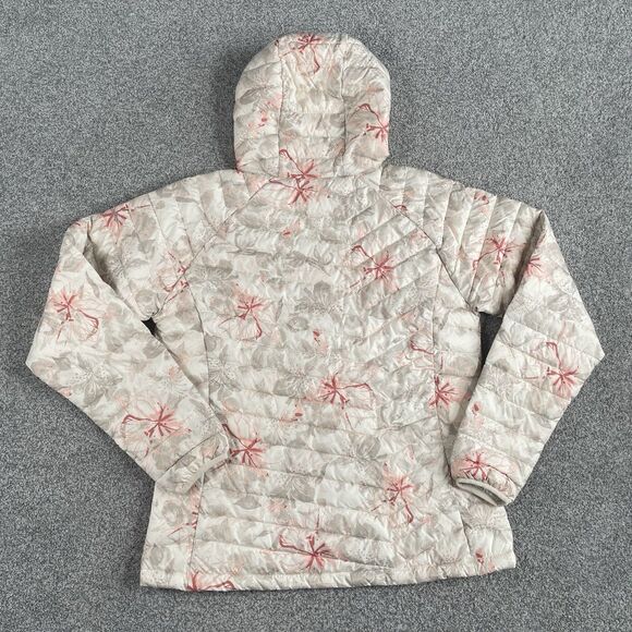 Columbia Powder Lite Hooded Jacket Women's Omni Heat Puffer Print Size XL - Picture 2 of 12